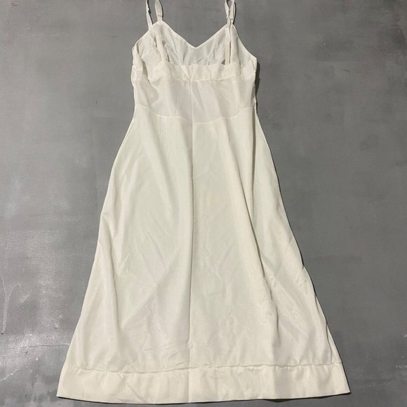 Vintage Figurfit slip dress ivory 36 Tall silky nylon‎ 60s - Picture 4 of 5